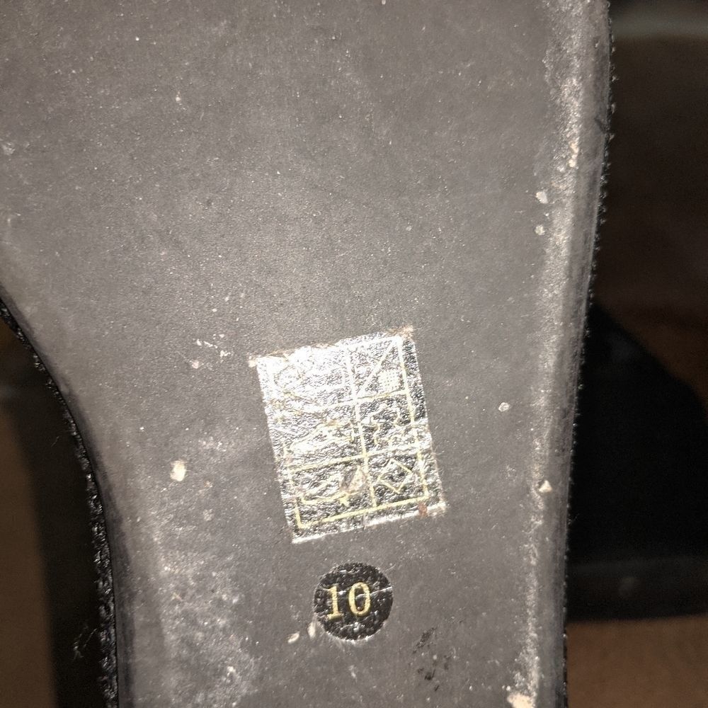 RARE Sz 10 Jeffrey Campbell Black Heels - Picture 7 of 8